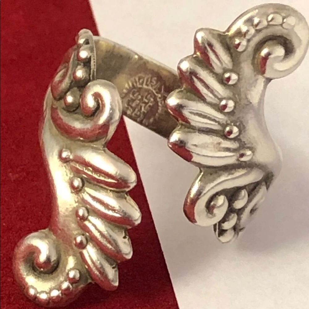 ‼️SOLD‼️Taxco 1930’s 1940’s Sterling Bypass Ring